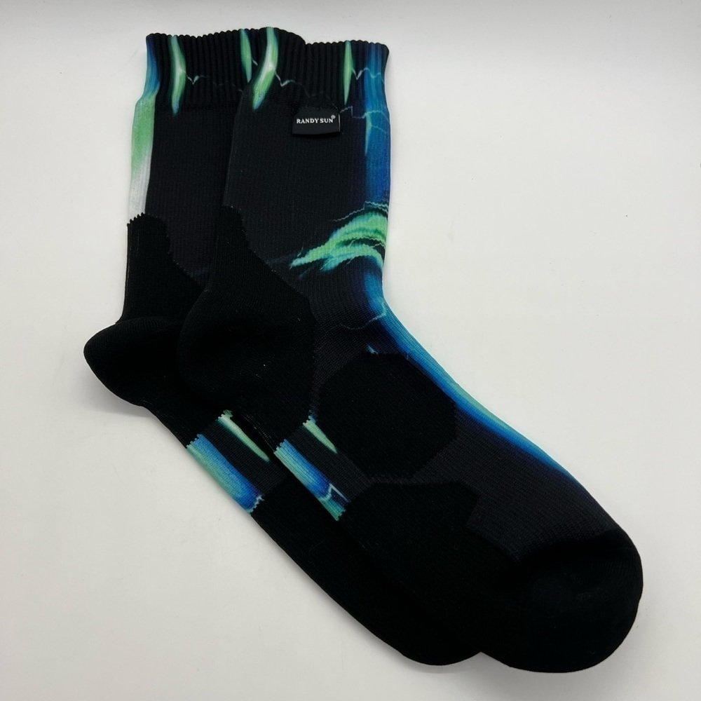 RANDY SUN MENS WATERPROOF TIE DYE SOCKS SIZE LARGE